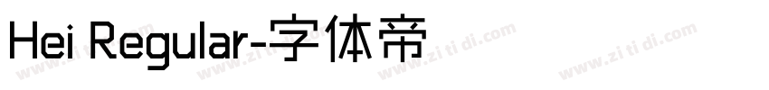 Hei Regular字体转换